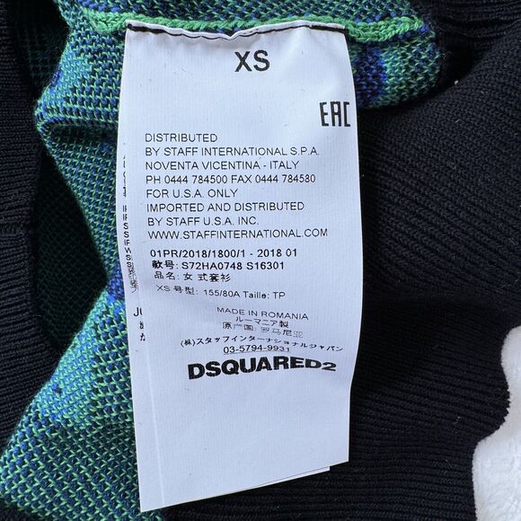 NWT DSquared2 Mens Pullover Sweater Floral Hawaiian Colorful V Neck XS - Picture 12 of 14